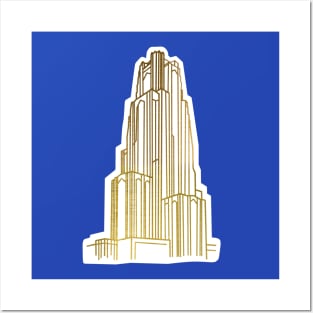 Gold Cathedral of Learning Posters and Art
